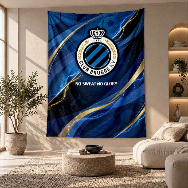 Decorative Tapestry,Club Brugge FC Printed Wall Art, Lightweight Wall Hanging For Bedroom Background