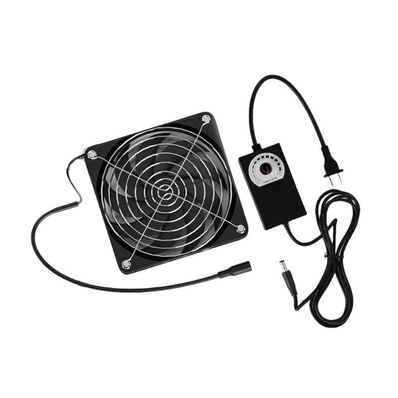 

12CM Large Air Volumes Router Cooling Fan with Adjustable Speed for Electronics Pet Houses Suitable for Ventilation Need