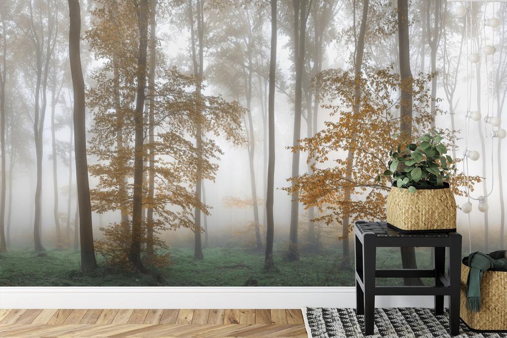 Photomural Forest In Fog Smooth Vinyl 180x120