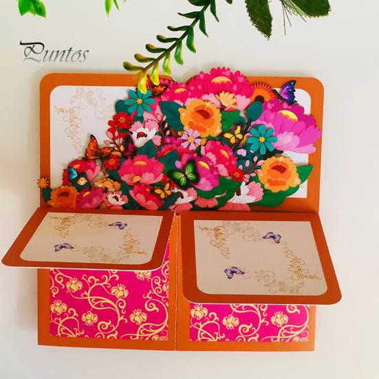 3D Birthday Card Pop-Up Happy Birthday Greeting Card Gift Box with Envelope Handmade Foldable Celebration Card for Family&Friend