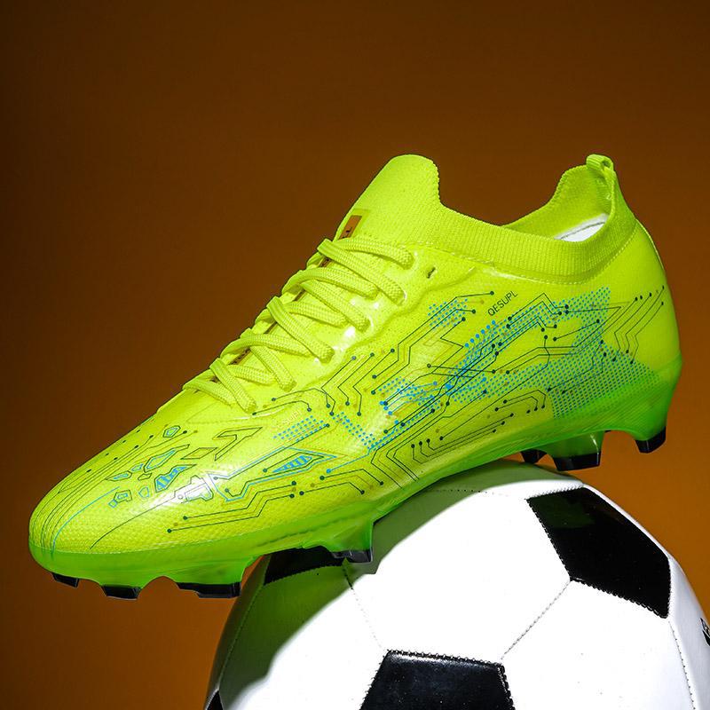 

Football Shoes Student Sports Game Training Shoes Spike Shredders Football Sports Shoes 45 фарби люмінесцентні зелений колір