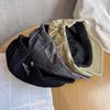 Color Solid Retro Minimalist Style Cotton Baseball Cap Sunshade Women Teens