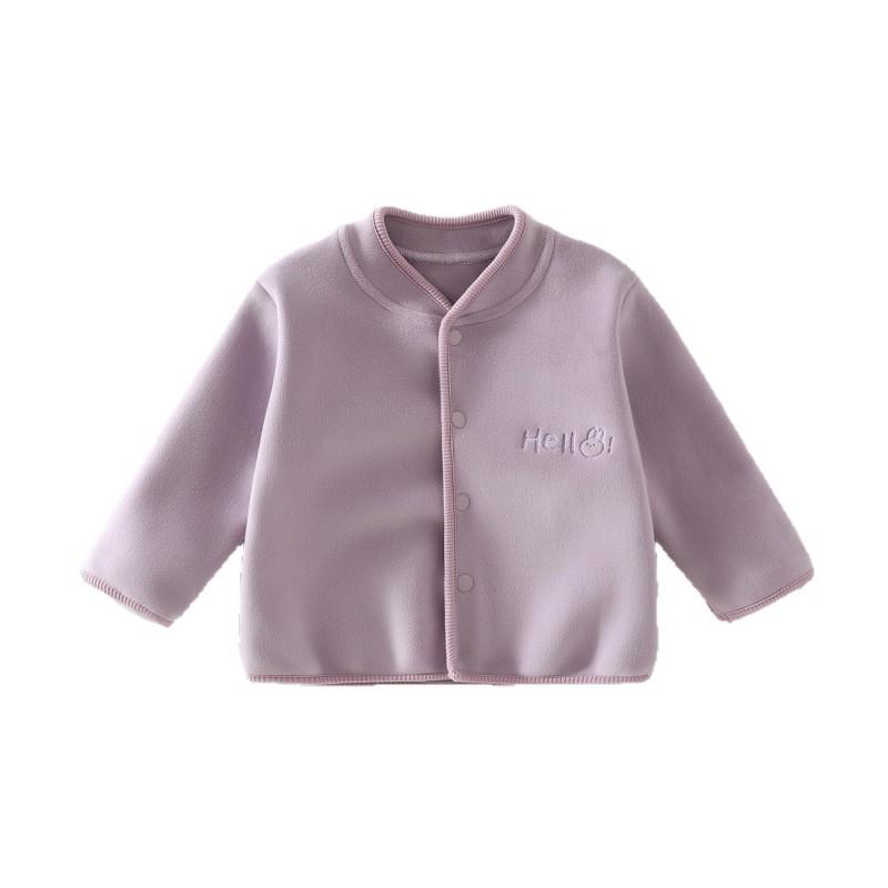 Baby Girls Fleece Cardigan Jacket Toddler Winter Warm Outerwear Kids Cute Casual Coat