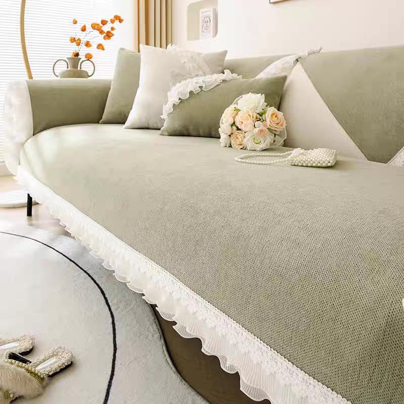 French Style Sofa Cushion Universal In All Seasons, New Non-slip Leather Sofa Cover Cover Cloth Towel Seat Cushion