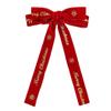 Sweet Bow Hair Accessory Red Velvet Ribbon Headdress Four Seasons Christmas Hair Clip  Daily