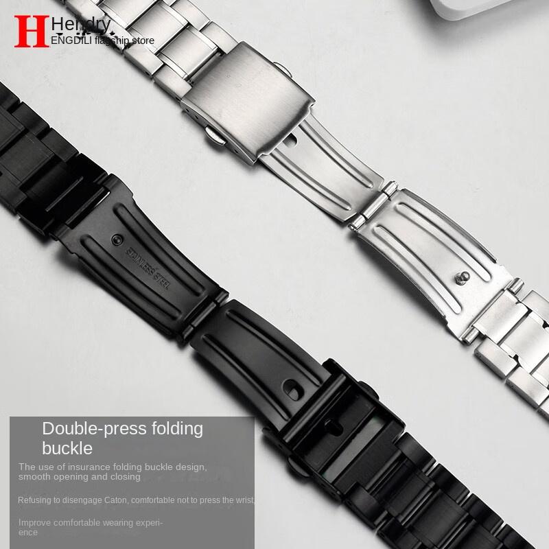 19mm 21mm Silber schwarz Metallarmband Länger Herren-Uhrenarmband Für Swatch YCS YVS YGS matt Edelstahl Faltschließe Uhrenarmband