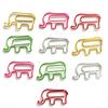 10Pcs Christmas Paper Clips Colorful Elephant Design Non-bending Paper Clips Office School Desk Organizing Cards Document Fasteners