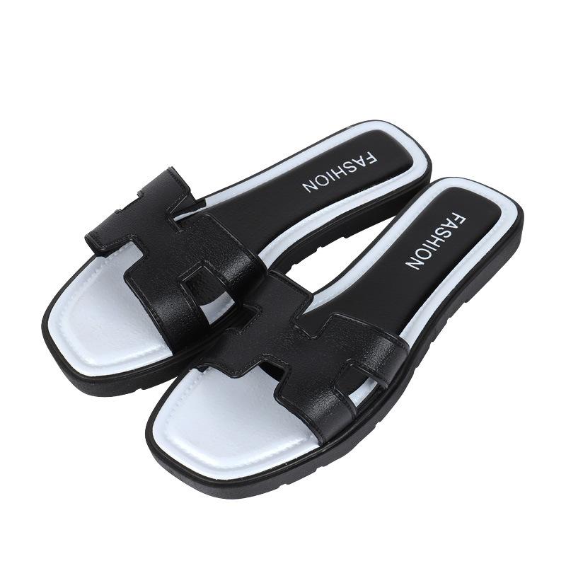 Slip On Flat Slide Sandals for Women Open Toe Comfortable Summer Beach Shoes Casual Outdoor Footwear