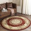 Retro Floral American Round Carpet Universal Anti Slip and Comfortable Carpet for Bedrooms and Living Rooms