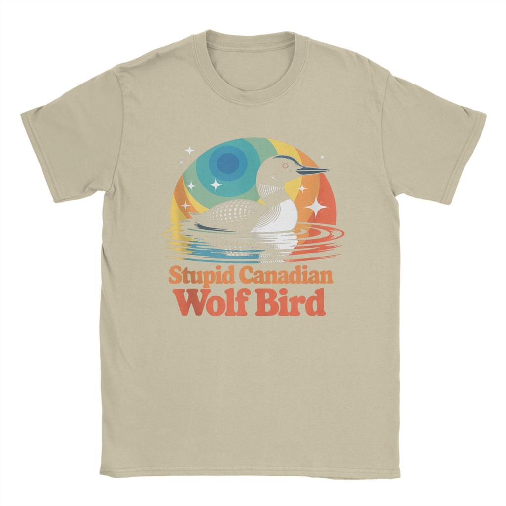 Common Loon Bird Watching Lover Stupid Canadian Wolf Bird TShirt Summer Cotton TShirts Unisex Harajuku Tee Shirt Vintage Top Tees