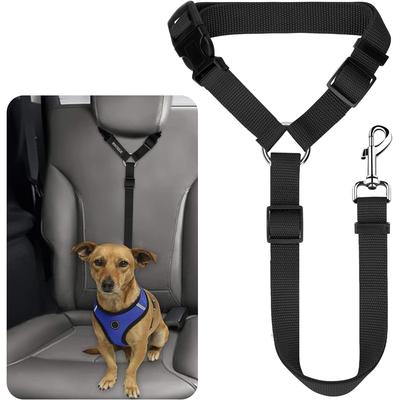 2 In 1 Pet Car Seat Belt Durable Nylon Dog Leash Backseat Dog Harness Lead Clip Safety Lever Traction Dog Collars Accessoires