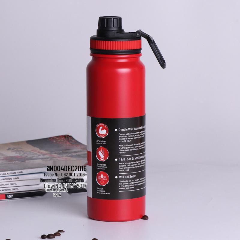 Large Capacity 304 Stainless Steel Sports Thermos Mug with Gift Box