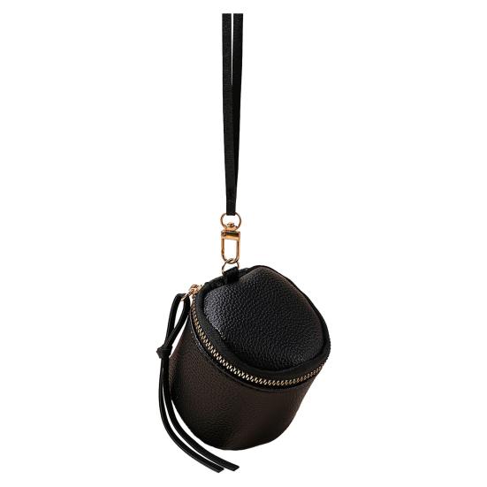 Mini Coin Wallet Small Zippered Faux Leather Pouch Portable Coin Purse Travel Storage Case for Lipstick Cash Coins Cards Jewelry