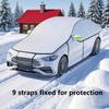 Thick Anti-Tear Windshield Sun Shade Waterproof Half Vehicle Cover Half Car Snow Cover  Crossover