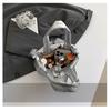 Simple Quilted Crossbody Shoulder Bag for Women, Lightweight Cotton Handbag, Casual Stitched Bucket Bag for Daily Wear CLE
