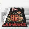 Cute Safari Animals Print Fleece Blanket Boho Nature Style Soft Warm Throw Interior Decoration Bedding Cover For Home50X60