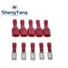 TZT 50pairs 6.3mm 16-14AWG Female Male Connector Insulated Crimp Blue Red Terminal-block FDFD2-250 MDD2-250 Electronic Component