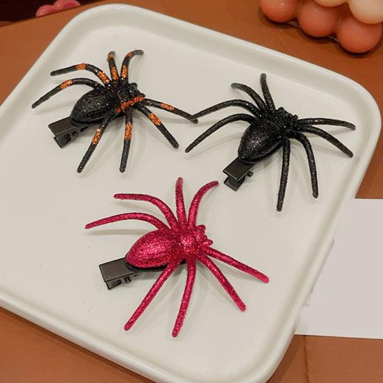 1/2Pcs Halloween Spider Hair Clip Decorative Hair Pins Women Hairpin Headpiece Cosplay Costume Accessory