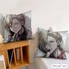 Bungo S-Stray Dogs Anime Cushion Cover Silky Short Plush Invisible Zipper Dustproof Sofa Pillow Case For Home Decor