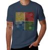 Circles In Squares Tshirt Sports Casual Short Sleeve Cotton Tee Tshirt