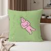 Funny Cartoon My Friend Rrabbit Pillow Case Suitable For Bedrooms Living Rooms Cars Home Decoration