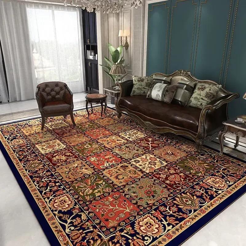 Classical Luxury Persian Style Carpet Bedroom Soft Large Size Mat Full Cover Resistant To Dirt Easy To Maintain Living Room Rug
