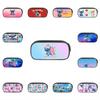 Stitch Pencil Case With Dual Zipper Polyester Storage For Kids And Students