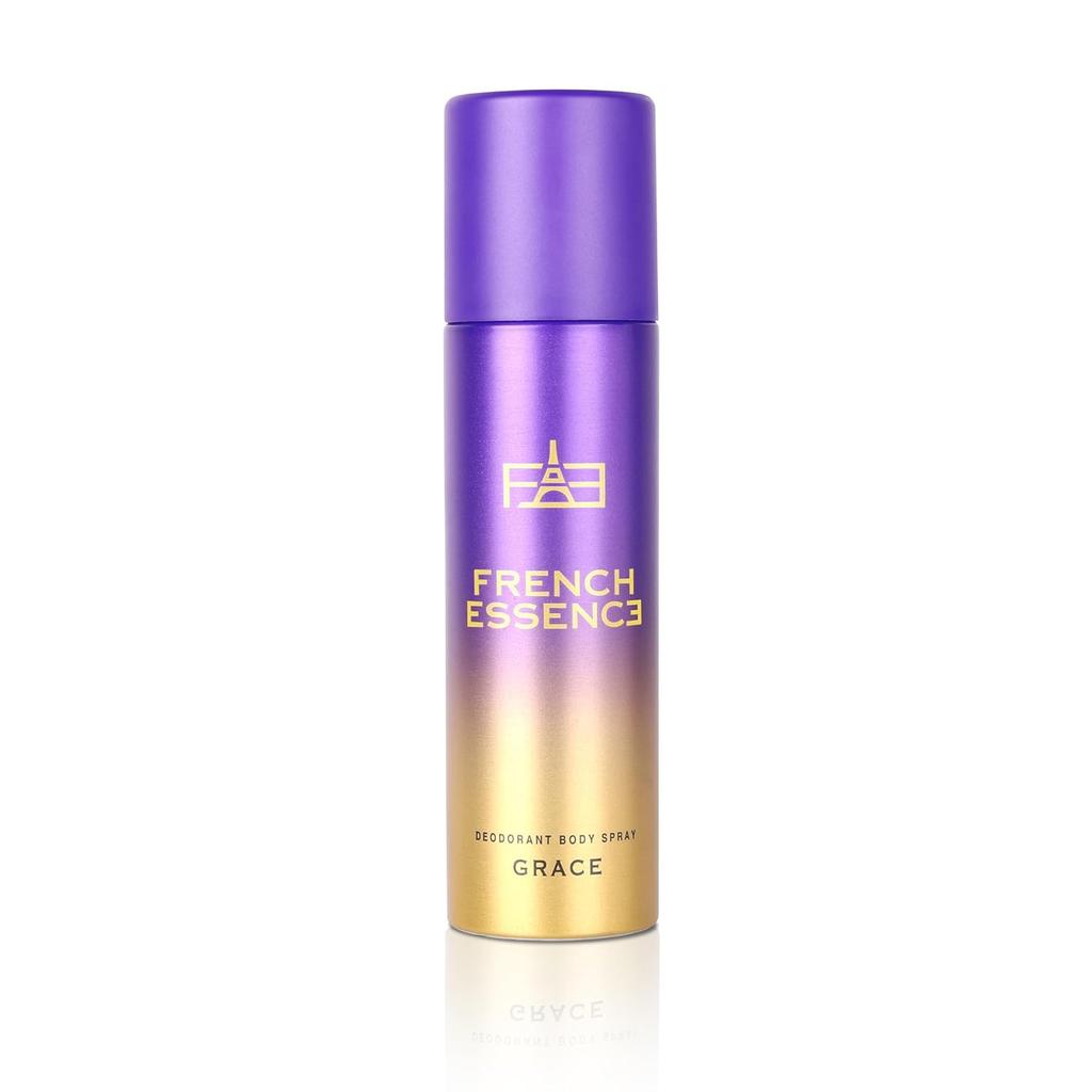 French Essence Grace Deodorant Body Spray Combo For Women Pack Of 3 X 150ml - 5.07 Fl.oz. Each