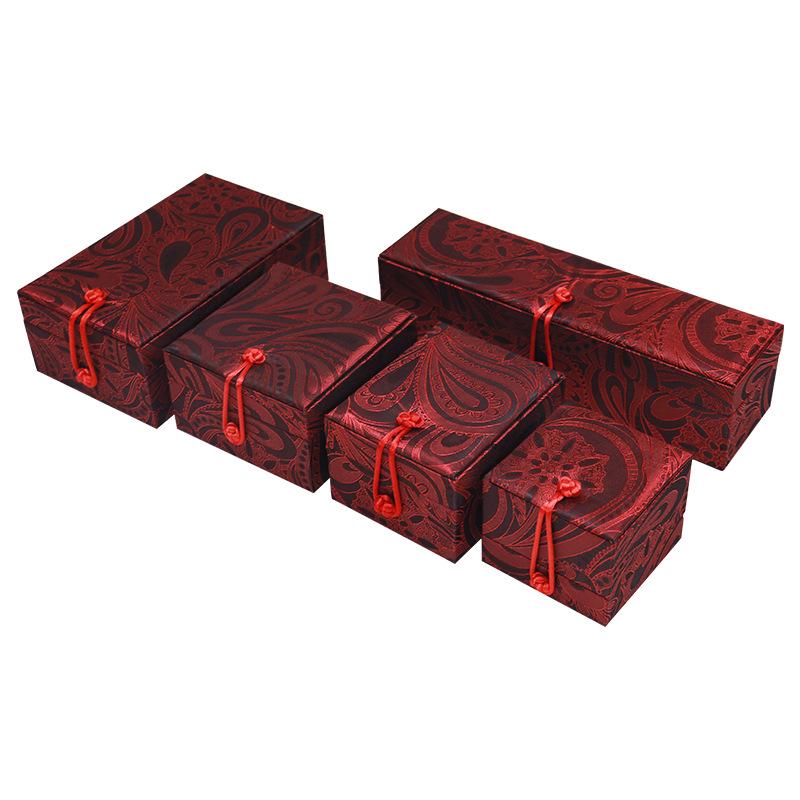 Pudełko na biżuterię z jadeitu w stylu vintage - Kuta klamra na pierścionki, wisiorki, bransoletki i brokat