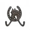 Horse Head Wall Hook Mounting Hardware Included Cast Ironware Coat Heavy Duty Brown Rust