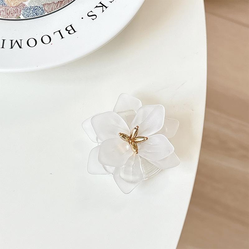 

Xiaoqing Fresh Air Flower Mobile Phone Airbag Bracket Back Sticker Retractable Solid Color Lotus Desktop Support Bracket Portable