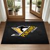 Pittsburgh Penguins Design Crystal Velvet Rug Soft Decorative Mat for Bedroom Entrance