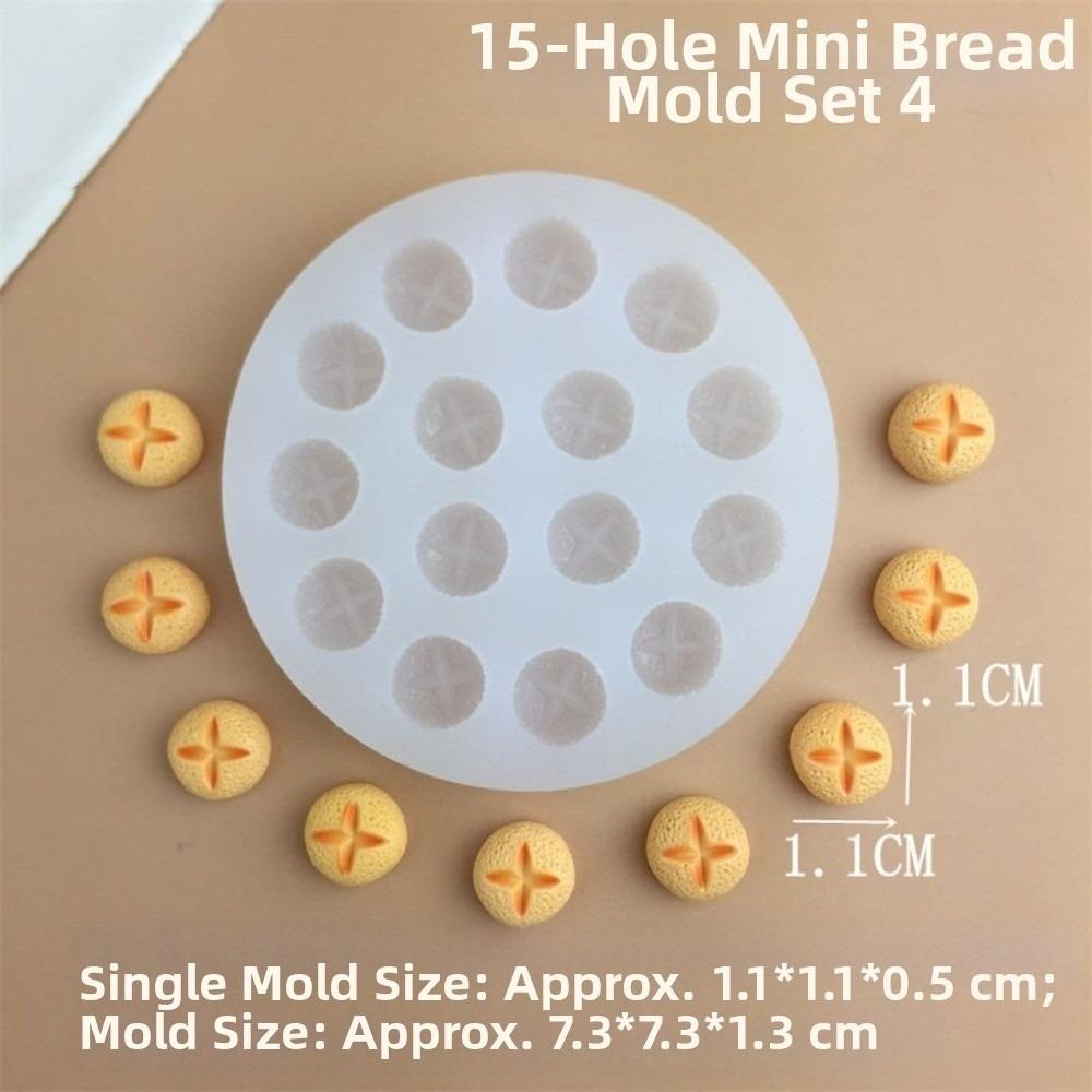 

Reusable Cookie Shaped Mold Flexible Play Food Mold Baking Tool Resin Mold Candy Making Style4