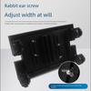 Wheeled ABS Plastic Desktop Computer Stand with Movable Pulley