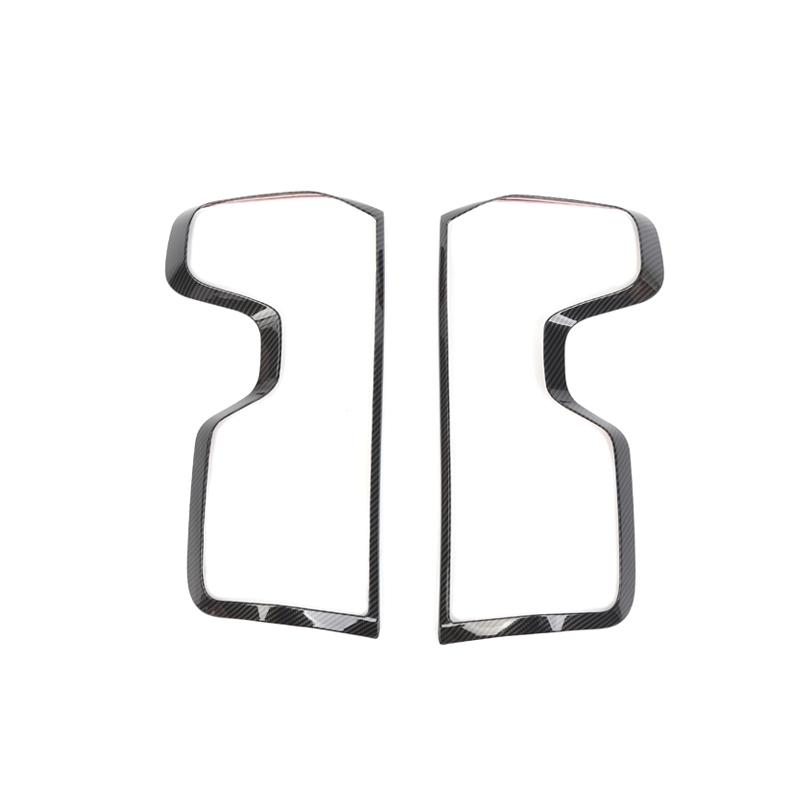 

TTOPLINK ABS Exterior Rear Tail Light Cover Decoration Cover Accessories For Chevy Silverado 2019 Up Car Accessories вуглецевого волокна, чорного кольору