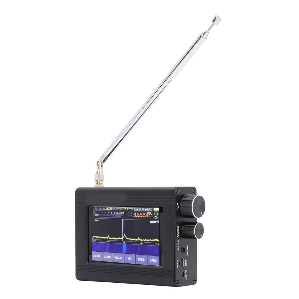 SDR Receiver 3.5 Inch Touch Screen Software Defination Radio Receiver AM SSB NFM WFM Full Bands Receiver 50Khz‑2GHz
