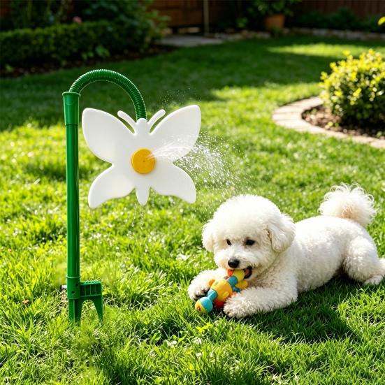 Aspersor de Jardín de Mariposas, Aspersor de Agua para Césped Giratorio de 360 Grados, Divertido Aspersor de Mariposa Danzante para Riego de Jardín en el Patio, Perros Niños Exterior
