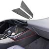 Moldura Lateral de Consola Central y Palanca de Cambios con Textura de Madera Negra ABS Para BMW X3 G45 2025+
