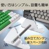 Akaaka Keyboard Tilt Stand, Acrylic Storage Keyboard Stand, Computer/Tablet Stand, Display, Convenient PC Tool (Clear)