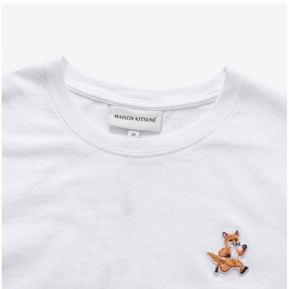 MaiSon KitSune Mw00119kj0008 P100 Speedy Fox Patch Damen Kurzarm T-Shirt