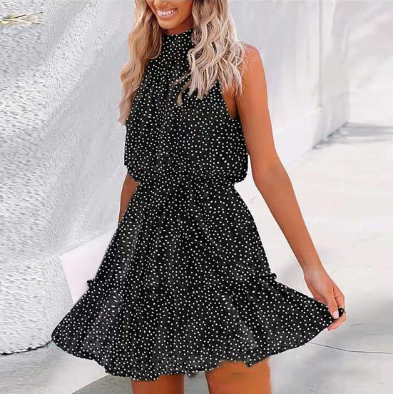Buy Summer Dress Ruffle Polka Dots Elegant Ladies Off Shoulder Fashion