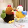 Süßes Plüschhuhn Hühnchen Spielzeug, Realistisches Huhn Stofftier, Weiches Küken Brutkasten Dekoration Geschenk für Kinder