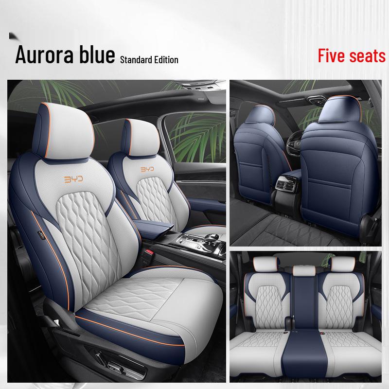 BYD Tang Full Leather Car Seat Cushion: Fits 5, 6, 7-Seater Models