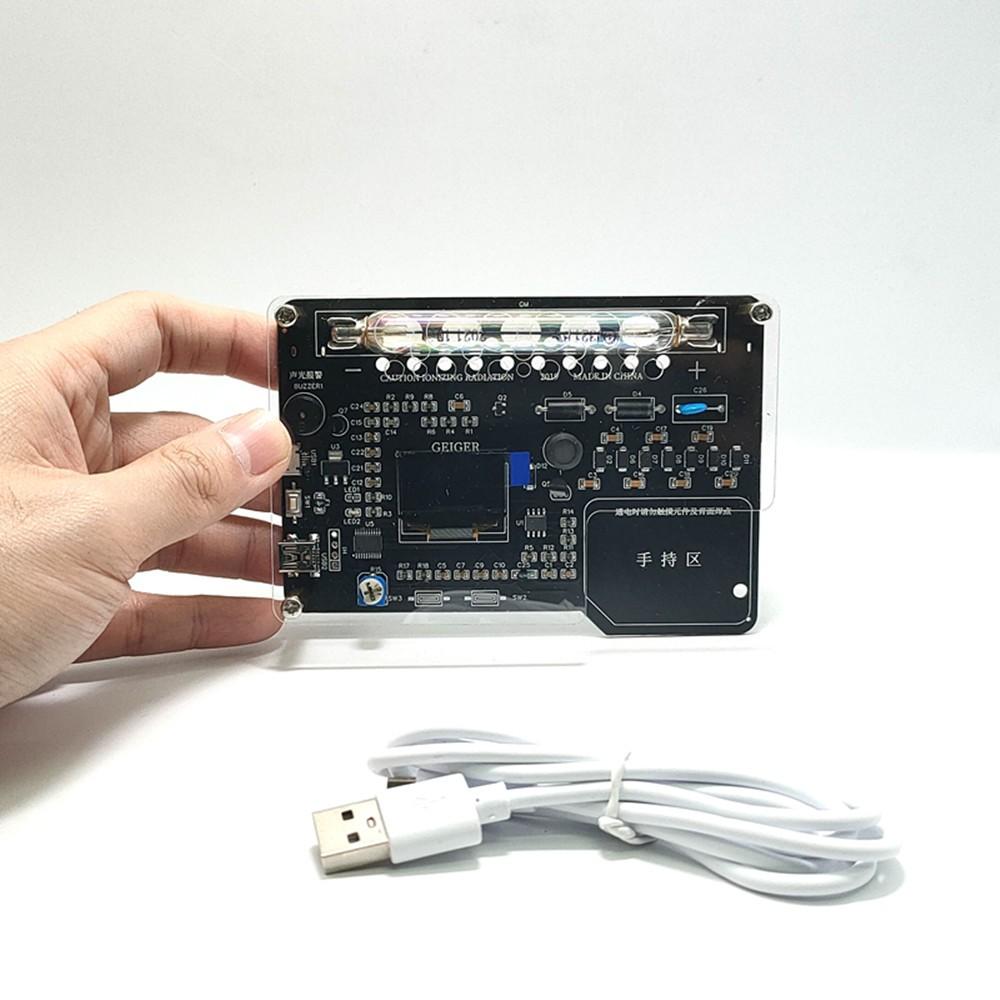 DIY Geiger Counter Kit Module Nuclear Radiation Detector with OLED Display