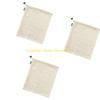 92MF Reusable Cotton Meshes Produce Bags Drawstring Closure Multiple Sizes For Fruits Vegetables Storage Organizers