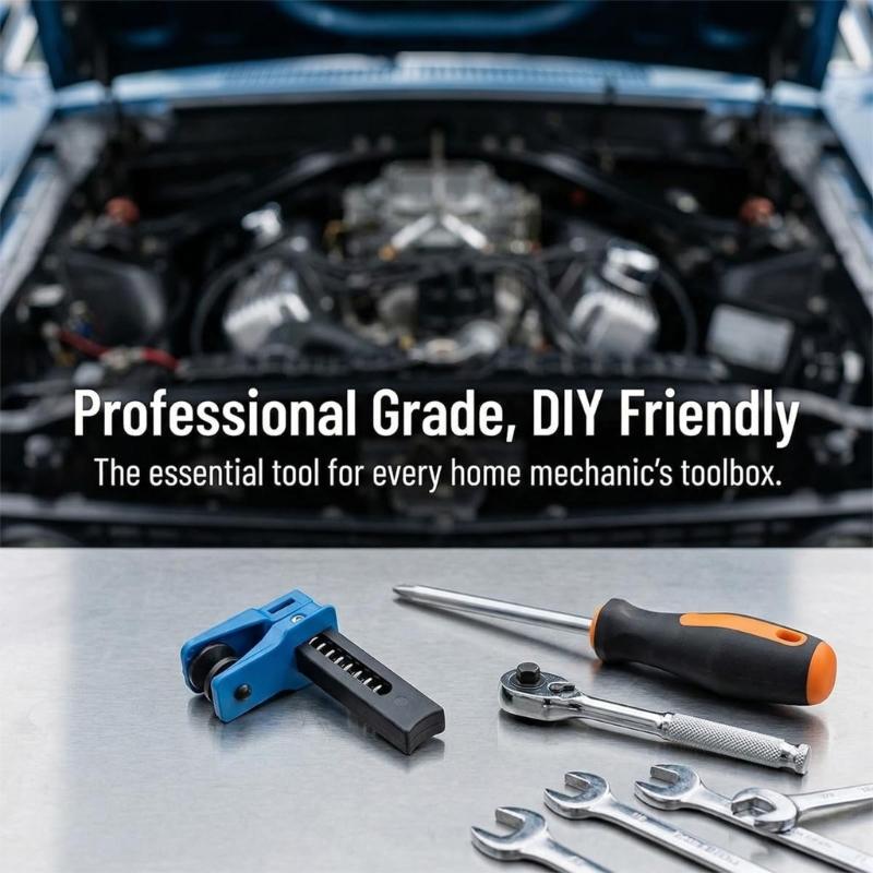 Brake Line Clamp Tool Set Spring Action Hose Control Kit with 4 Clamps for Brake System Service, Garage Repair, and Inspection Work