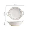 Creative Retro Ceramic Bowls Light Luxury Restaurant Large Soup Bowl Household Delicacies Ramen Bowl Unique Tableware