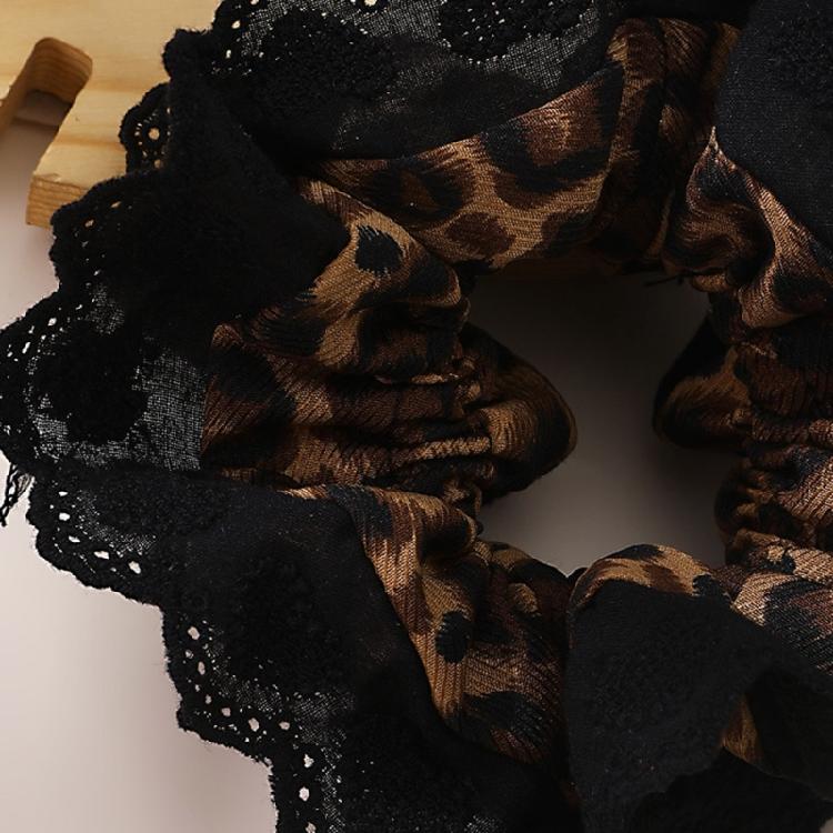 Lacy Hair Tie Elastic Scrunchies French Hair Rings for Elegant Updos Suitable for Long Hair