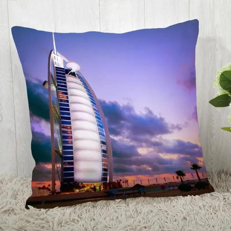 Luxury Home Decor Pillow Cover Living Room Sofa Cushion Cover City Night Scene Light Pattern Cushion Cover