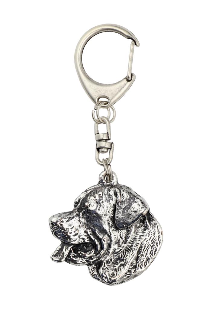 Rottweiler, Rott, Rottie III - Versilberter Schlüsselanhänger mit Hund, Handtaschenschmuck, Rucksackanhänger von der Marke Art-Dog